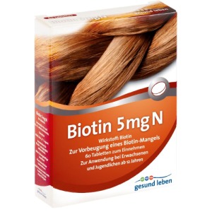 Abbildung: Gesund Leben Biotin 5 mg N Tabletten, 60 St.