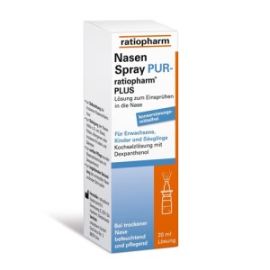 Abbildung: Nasenspray PUR ratiopharm plus, 20 ml