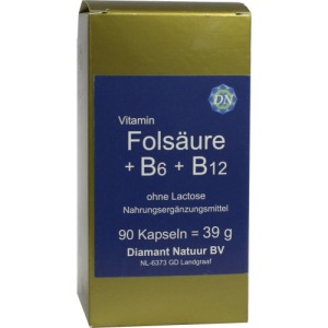 Abbildung: Folsäure+b6+b12 ohne Lactose Kapseln, 90 St.