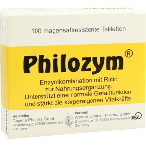Philozym Magensaftresistente Tabletten 100 St