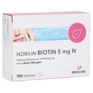 Abbildung: Nobilin Biotin 5 mg N Tabletten, 100 St.