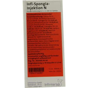 INFI Spongia Injektion N 10X1 ml