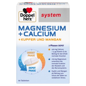 Abbildung: Doppelherz system Magnesium + Calcium + Kupfer + Mangan, 60 St.