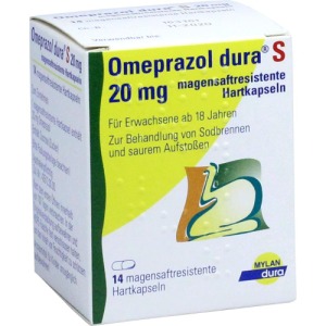 Omeprazol dura S 20 mg magensaftresist.H 14 St