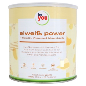 Abbildung: for you eiweiß power vanille, 750 g