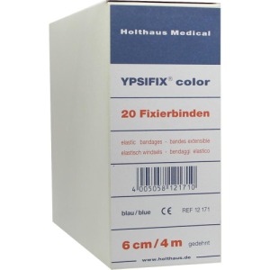 Ypsifix Color Fixierbinde 6 cmx4 m blau 20 St