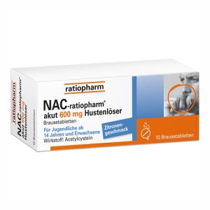 Abbildung: NAC ratiopharm akut 600 mg Hustenlöser Zitronengeschmack, 10 St.