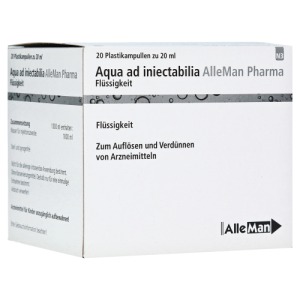 Abbildung: AQUA AD Iniectabilia Plastik, 20 x 20 ml