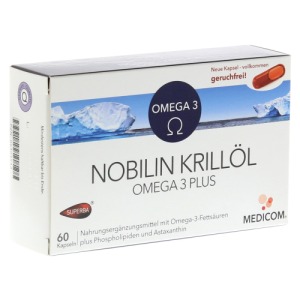 Abbildung: Nobilin Krillöl Omega-3 Plus Kapseln, 60 St.