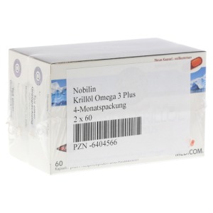 Abbildung: Nobilin Krillöl Omega-3 Plus Kapseln, 2 x 60 St.
