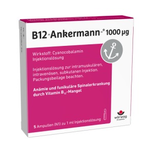 Abbildung: B12 Ankermann Injekt 1.000 µg, 5 x 1 ml