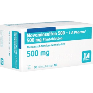 Abbildung: Novaminsulfon 500-1a Pharma Filmtablette, 10 St.