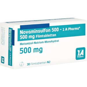 Abbildung: Novaminsulfon 500-1a Pharma Filmtablette, 30 St.