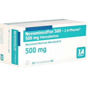 Abbildung: Novaminsulfon 500-1a Pharma Filmtablette, 50 St.