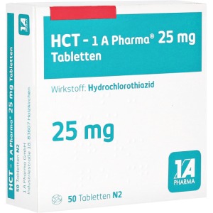 Abbildung: Hct-1a Pharma 25 mg Tabletten, 50 St.