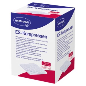 Abbildung: ES-Kompressen steril 7,5x7,5 cm 12f, 10 x 10 St.