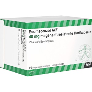 Abbildung: Esomeprazol AbZ 40 mg magensaftr.Hartkap, 90 St.