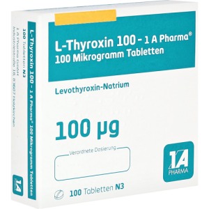 Abbildung: L-thyroxin 100-1a Pharma Tabletten, 100 St.