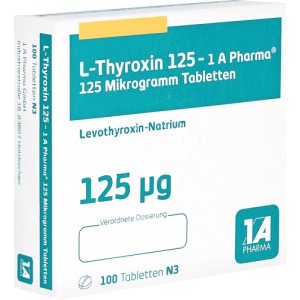 Abbildung: L-thyroxin 125-1a Pharma Tabletten, 100 St.