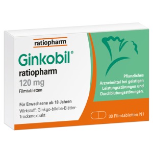 Abbildung: Ginkobil ratiopharm 120 mg, 30 St.