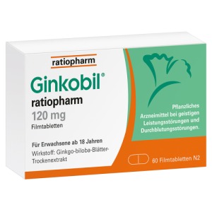 Abbildung: Ginkobil ratiopharm 120 mg, 60 St.