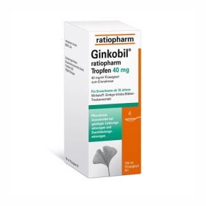 Abbildung: Ginkobil ratiopharm Tropfen 40 mg, 100 ml