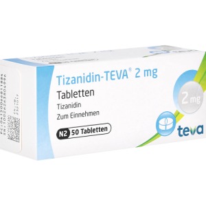 Abbildung: Tizanidin Teva 2 mg Tabletten, 50 St.