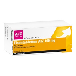 Abbildung: Eisentabletten AbZ 100 mg Filmtabletten, 50 St.