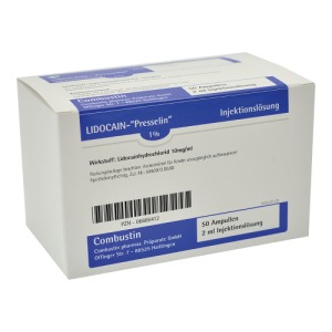 Abbildung: Lidocain Presselin 1% Injektionslösung, 50 x 2 ml