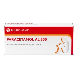 Abbildung: Paracetamol AL 500 Tabletten, 20 St.