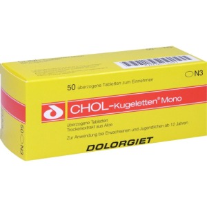 Abbildung: CHOL Kugeletten Mono 10 mg überzogene Ta, 50 St.