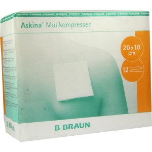 Abbildung: Askina Mullkompressen 10x20 cm unsteril, 100 St.