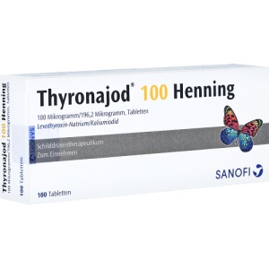 Abbildung: Thyronajod 100 Henning Tabletten, 100 St.