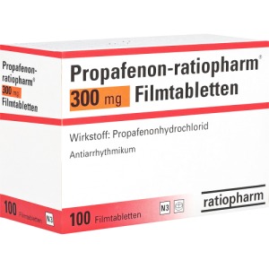 Abbildung: Propafenon-ratiopharm 300 mg Filmtablett, 100 St.