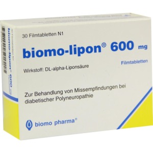 Abbildung: Biomo-lipon 600 mg Filmtabletten, 30 St.