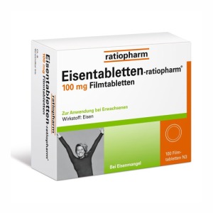 Abbildung: Eisentabletten ratiopharm 100 mg, 100 St.