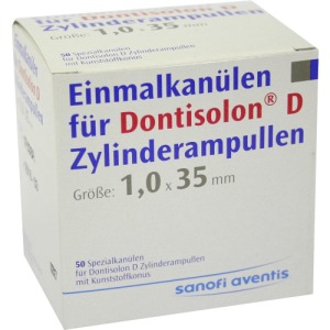 Abbildung: Dontisolon D Einm.kan.f.dontisolon D Zyl, 50 St.