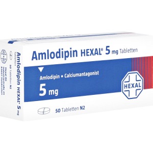 Abbildung: Amlodipin Hexal 5 mg Tabletten, 50 St.