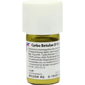 Abbildung: Carbo Betulae D 12 Trituration, 20 g