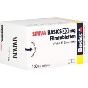 Abbildung: Simva Basics 30 mg Filmtabletten, 100 St.