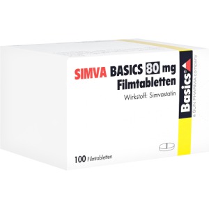 Abbildung: Simva Basics 80 mg Filmtabletten, 100 St.