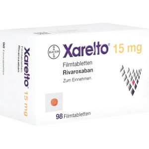Abbildung: Xarelto 15 mg Filmtabletten, 98 St.