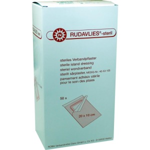 Rudavlies-steril Verbandpflaster 10x20 c 50 St