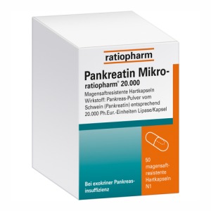 Abbildung: Pankreatin Mikro ratiopharm 20.000, 50 St.
