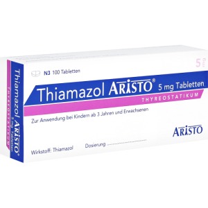 Abbildung: Thiamazol Aristo 5 mg Tabletten, 100 St.