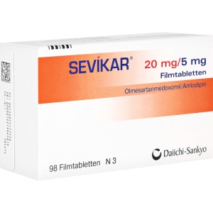Abbildung: Sevikar 20 mg/5 mg Filmtabletten, 98 St.