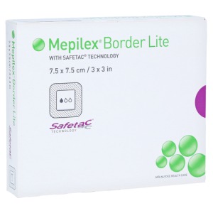 Abbildung: Mepilex Border Lite Schaumverb.7,5x7,5 c, 5 St.