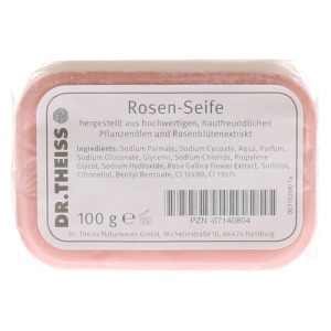 Abbildung: Dr.theiss Rose Reine Pflanzenölseife, 100 g