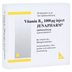 Abbildung: Vitamin B12 1.000 µg Inject Jenapharm Am, 10 x 1 ml