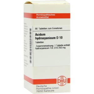 Abbildung: Acidum Hydrocyanicum D 10 Tabletten, 80 St.